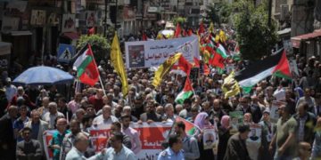 'Muerte a Israel' en funeral de terrorista jordano