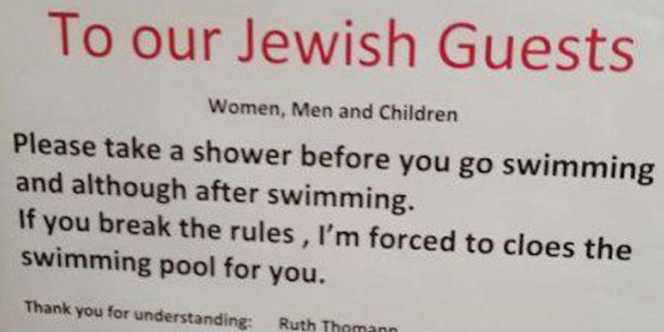 Hotel suizo Aparthaus Paradies pide a huéspedes judíos ducharse antes de nadar