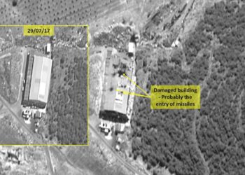 Imágenes de satélite israelíes muestran los daños a instalaciones de armas sirias