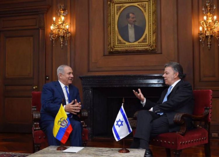 Arribó a Colombia el primer ministro israelí Benjamín Netanyahu
