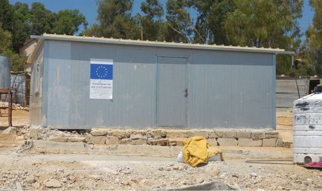 Construcciones ilegales de la UE para los árabes en territorio israeli.