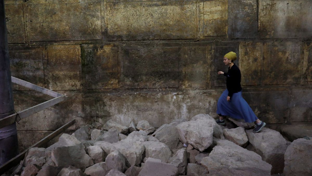 Las excavaciones comenzaron en el “Arco de Wilson” y continuaron debajo del Muro de los Lamentos (Reuters)