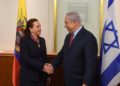 La canciller de Ecuador se reunió con Netanyahu en gira por Medio Oriente