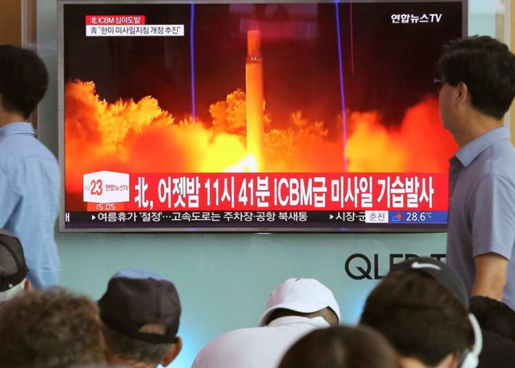 Corea del Norte lanzó un misil intercontinental hacia el mar de Japón