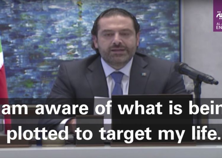 Saad Hariri, al dimitir dijo que teme por su vida
