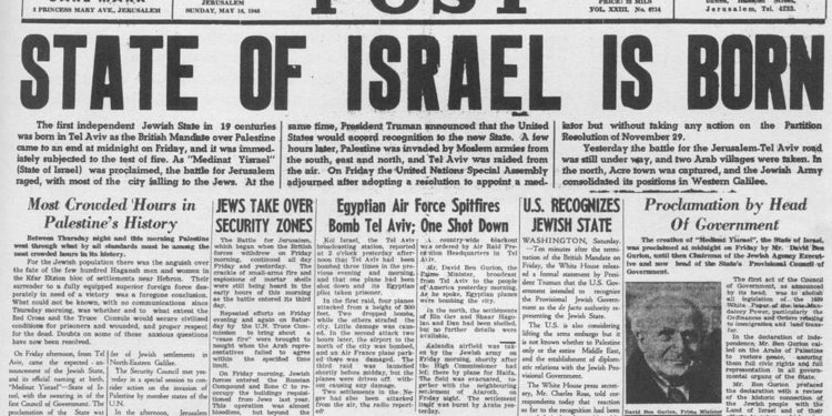 Un día como hoy se aprobó la Partición del Mandato Británico en la Tierra de Israel