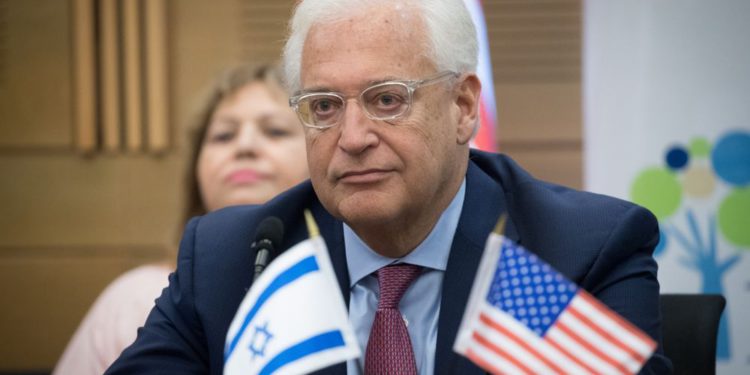 Friedman: El plan de paz preserva la soberanía de Israel sobre su corazón bíblico