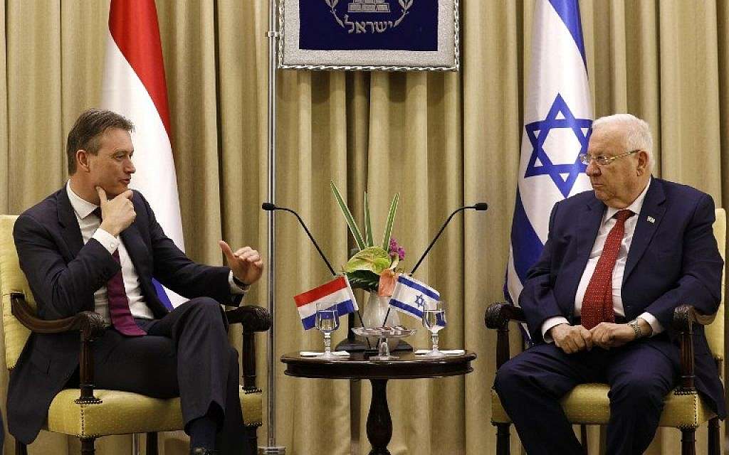 En Israel, ministro holandés de Relaciones Exteriores En Israel, ministro holandés de Relaciones Exteriores