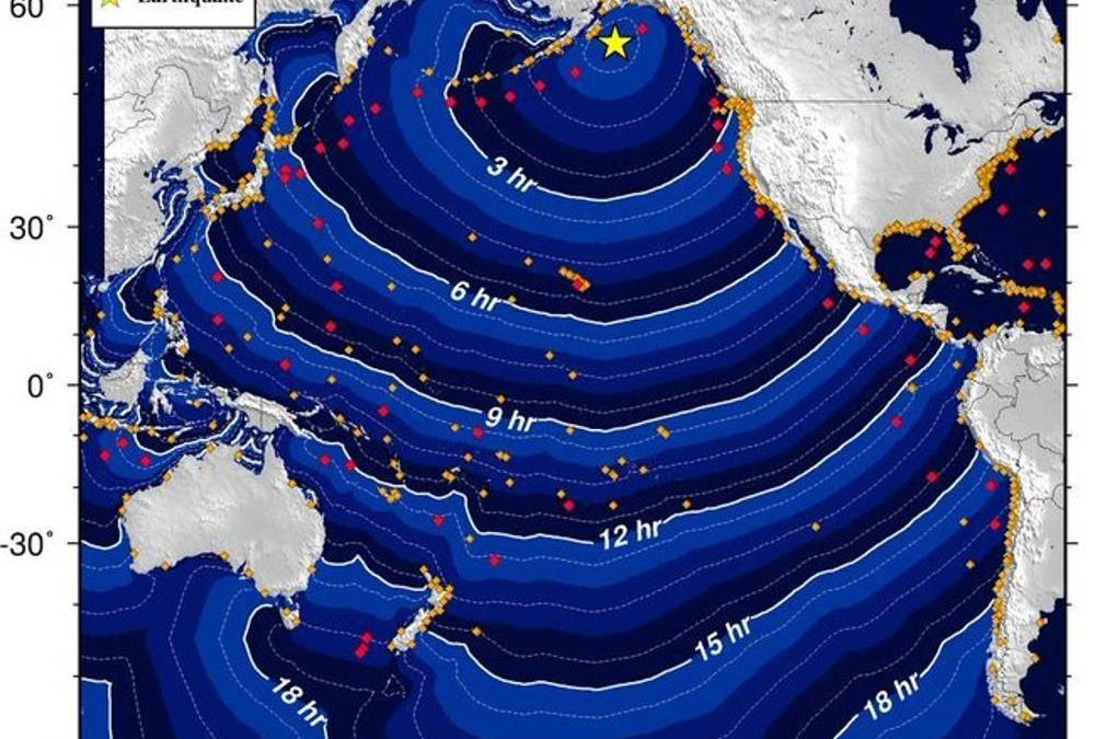 Mantienen la advertencia de tsunami en Estados Unidos y Canadá por un terremoto de 7,9 grados