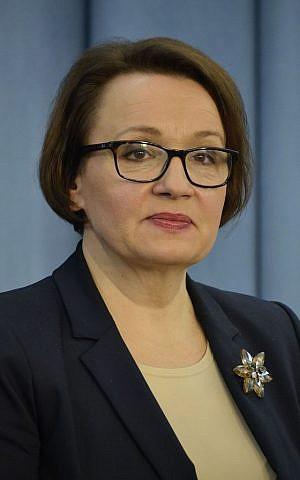 La Ministra de Educación de la Policía, Anna Zalewska. (CC BY-SA 3.0 Adrian Grycuk / Wikipedia)