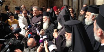 Intensificando la protesta contra Israel, líderes de la iglesia cierran el Santo Sepulcro