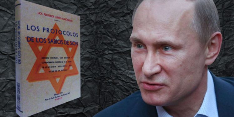 Comentarios de Putin sobre judíos “son como Protocolos de los Sabios de Sión”
