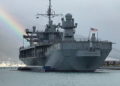 El buque Mount Whitney de EEUU atraca en el puerto de Haifa para ejercicios militares en Israel