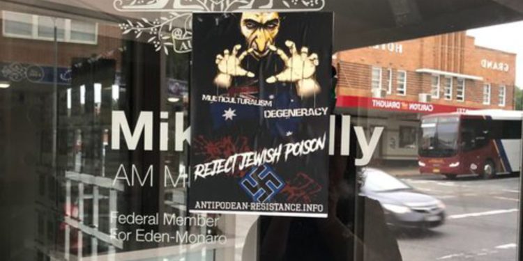 Aparecieron carteles antisemitas en Australia
