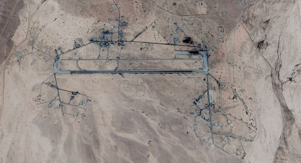 La Base T-4, cerca de Palmyra, que fue atacada. (Crédito: Google / Digital Globe)