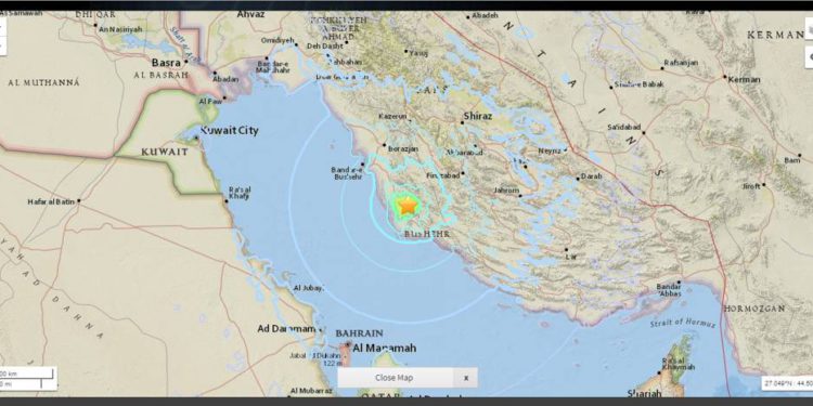 Sismo en Irán: 5,5 magnitud cerca de la planta de energía nuclear