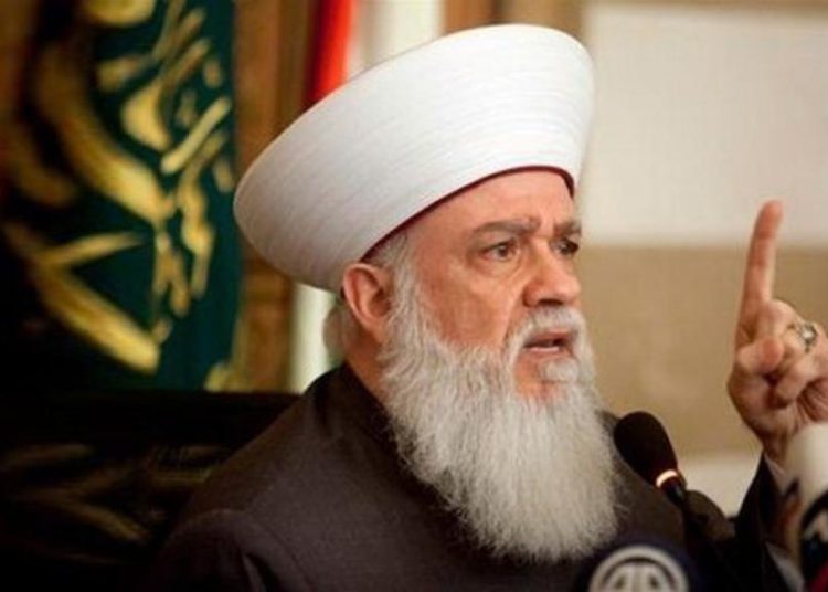 El Mufti del Líbano insta a la Jihad por embajada de EE. UU. en Jerusalem