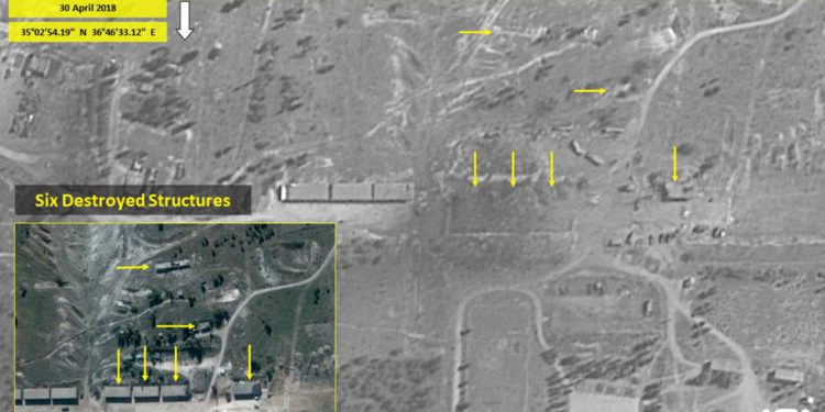 Satélite capta destrucción en base de Irán en Siria después de presunto ataque israelí