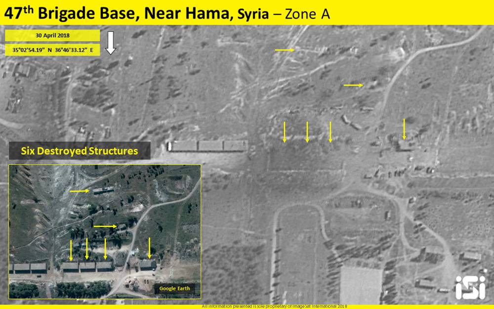 Satélite capta destrucción en base de Irán en Siria después de presunto ataque israelí