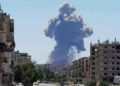 Se reportan grandes explosiones en base de la fuerza aérea siria