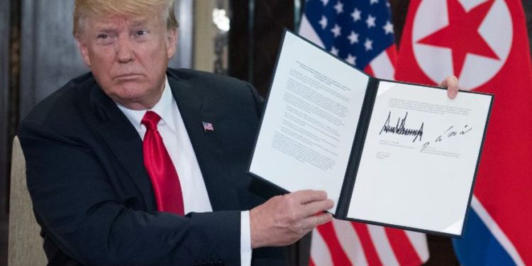 El texto completo del Acuerdo de Singapur firmado por Trump y Kim
