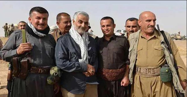 Soleimani con fuerzas kurdas luchando contra ISIS en Iraq