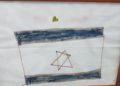Boceto de la bandera de Israel se convierte en símbolo de gratitud de niña siria
