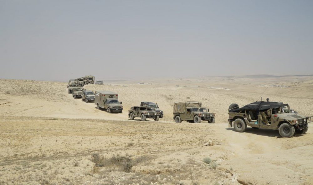 Los soldados de las FDI toman parte en un ejercicio que simula la guerra en la Franja de Gaza en julio de 2018. (Fuerzas de Defensa de Israel)