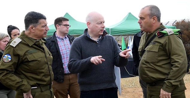 Jason Greenblatt durante una sesión de información cerca de Gaza (Foto: COGAT)