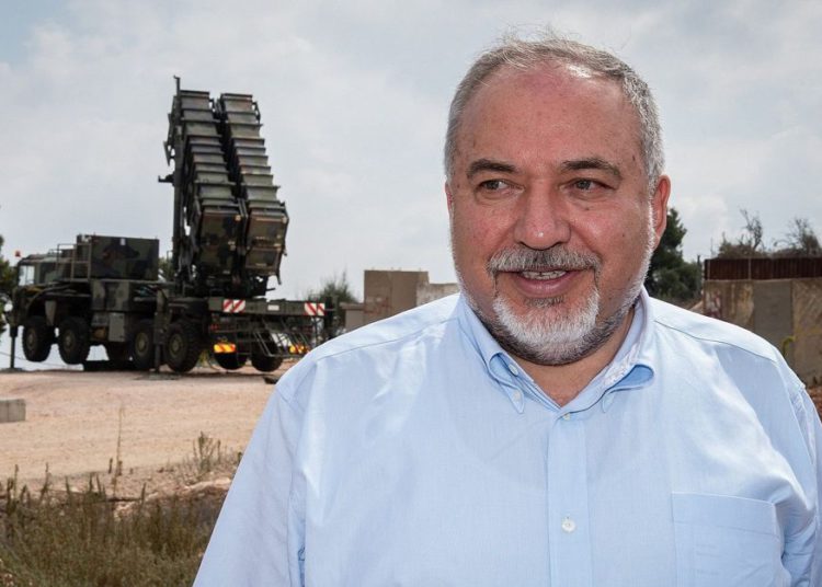 Liberman: objetivo final de Israel es el derrocamiento de Hamas