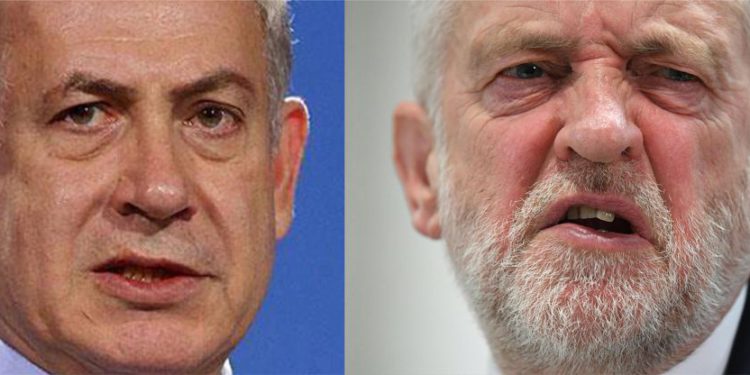 Corbyn y Netanyahu chocan en Twitter