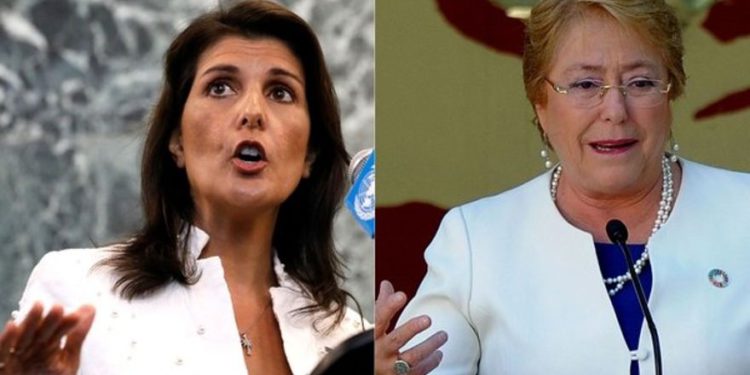Nikki Haley: Bachelet debería abordar las fallas del CDH respecto al perjuicio contra Israel