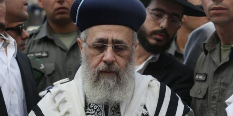 Jefe rabino es sospechoso de interferir en las elecciones rabínicas