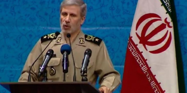 El ministro de defensa iraní, Amir Hatami. (Captura de pantalla / YouTube)