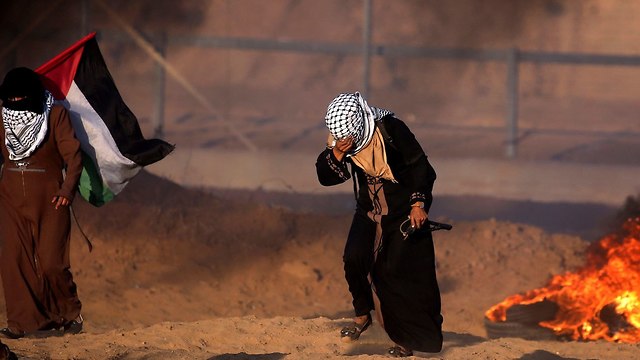Palestinos en la frontera de Gaza (Foto: Reuters)