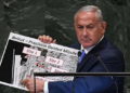 Netanyahu hablando sobre depósitos de armas de Hezbolá (Foto: AFP)