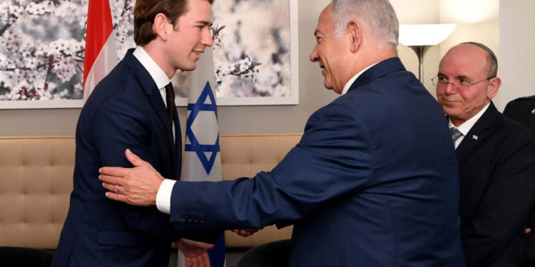 Líder de Austria elogia a Netanyahu por sus consejos sobre la prevención ante el coronavirus