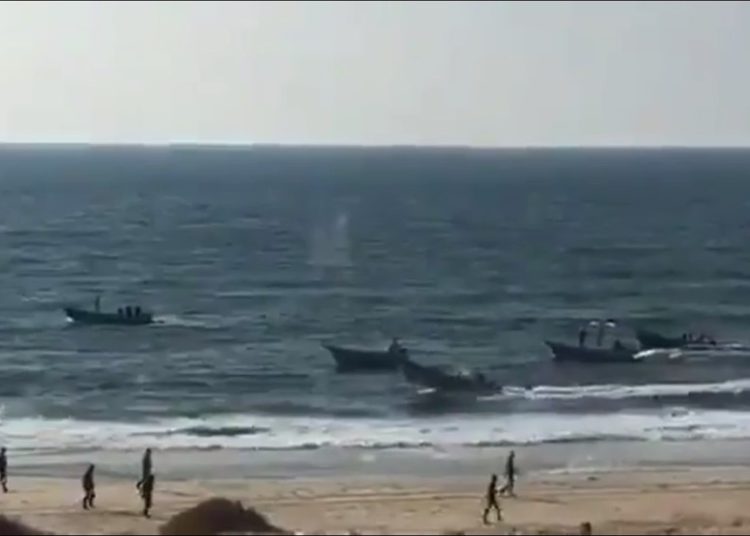 Intento masivo de infiltración islamista en botes desde Gaza hacia Israel