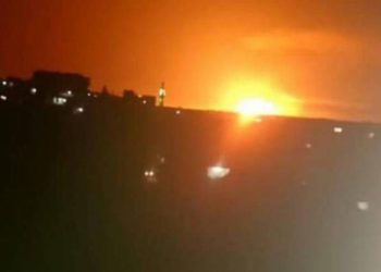 Ataque de misiles en la base aérea militar de Damasco