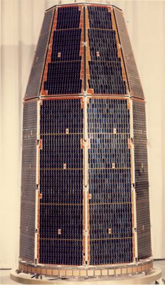 El satélite Ofek 1, el primer satélite israelí, que fue lanzado en órbita el 19 de septiembre de 1988. (Ministerio de Defensa)