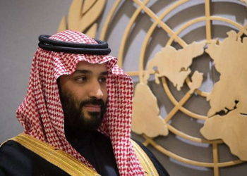El príncipe heredero Mohammed bin Salman asiste a una reunión en la sede de las Naciones Unidas en Nueva York el 27 de marzo de 2018. (AFP Photo / Bryan R. Smith)
