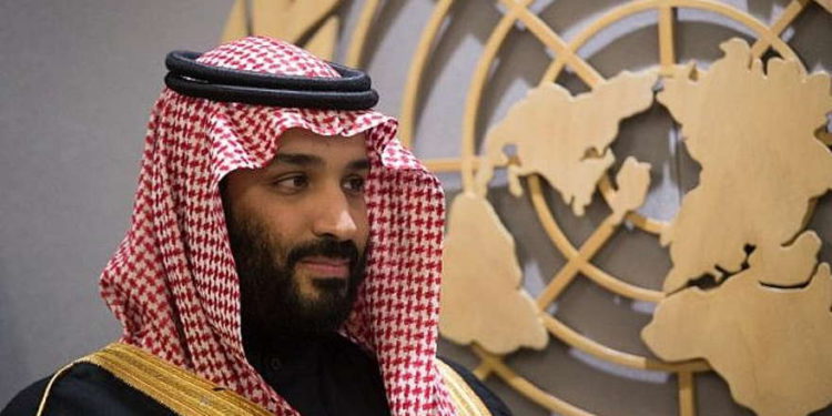 El príncipe heredero Mohammed bin Salman asiste a una reunión en la sede de las Naciones Unidas en Nueva York el 27 de marzo de 2018. (AFP Photo / Bryan R. Smith)