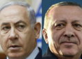 El primer ministro Benjamin Netanyahu, a la izquierda, y el presidente turco Recep Tayyip Erdogan vistos en una combinación de fotos. (Ronen Zvulun y Ozan Kose / AFP)