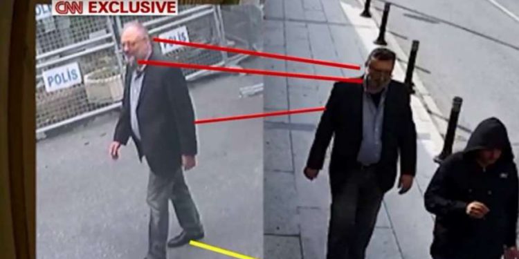 Agente saudí visto en cámara con la ropa de Khashoggi después de su muerte