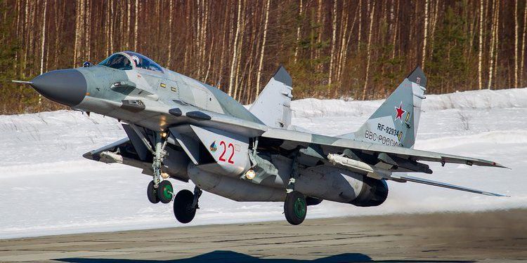 Caza MiG-29 fabricado en Rusia se estrella en la India