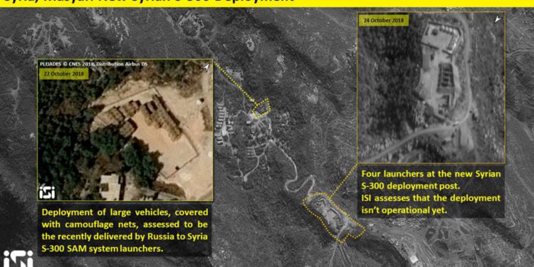 Satélite de Israel detecta ubicación de misiles S-300 en el norte de Siria
