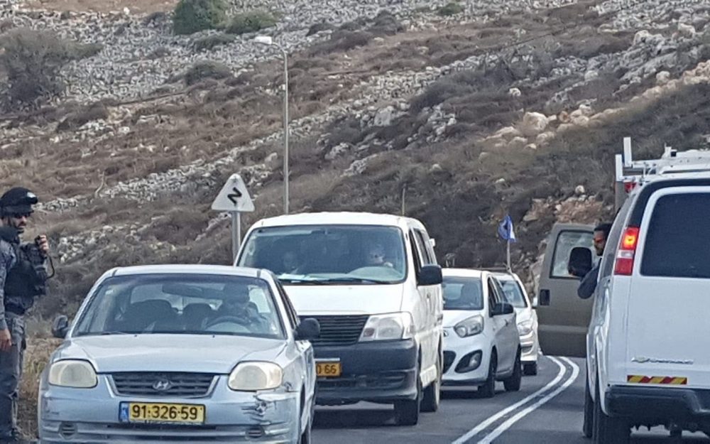 La escena de un ataque punzante en el norte de Samaria el 11 de octubre de 2018. (Cortesía)