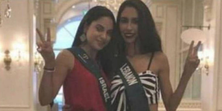 Expulsan a Miss Líbano de concurso de belleza por posar junto a Miss Israel