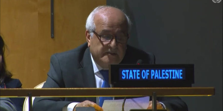 Autoridad Palestina a la ONU: “Israel está librando una campaña terrorista en Gaza”