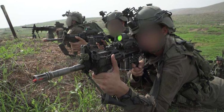 Soldados de la Brigada de Comandos de las FDI participan en un ejercicio de entrenamiento a gran escala en noviembre de 2018. (Fuerzas de Defensa de Israel)